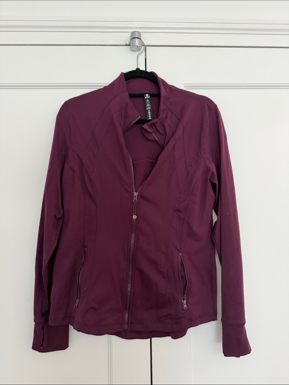 90 Degree By Reflex Plum Bomber Jacket